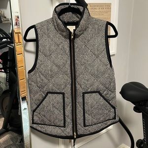 J.Crew Factory Herringbone Puffer Vest Size Small